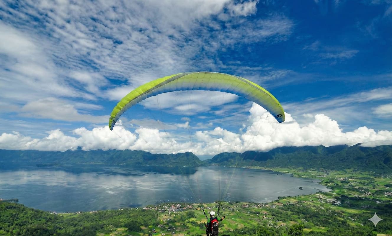 Tandem Paralayang Puncak Lawang
